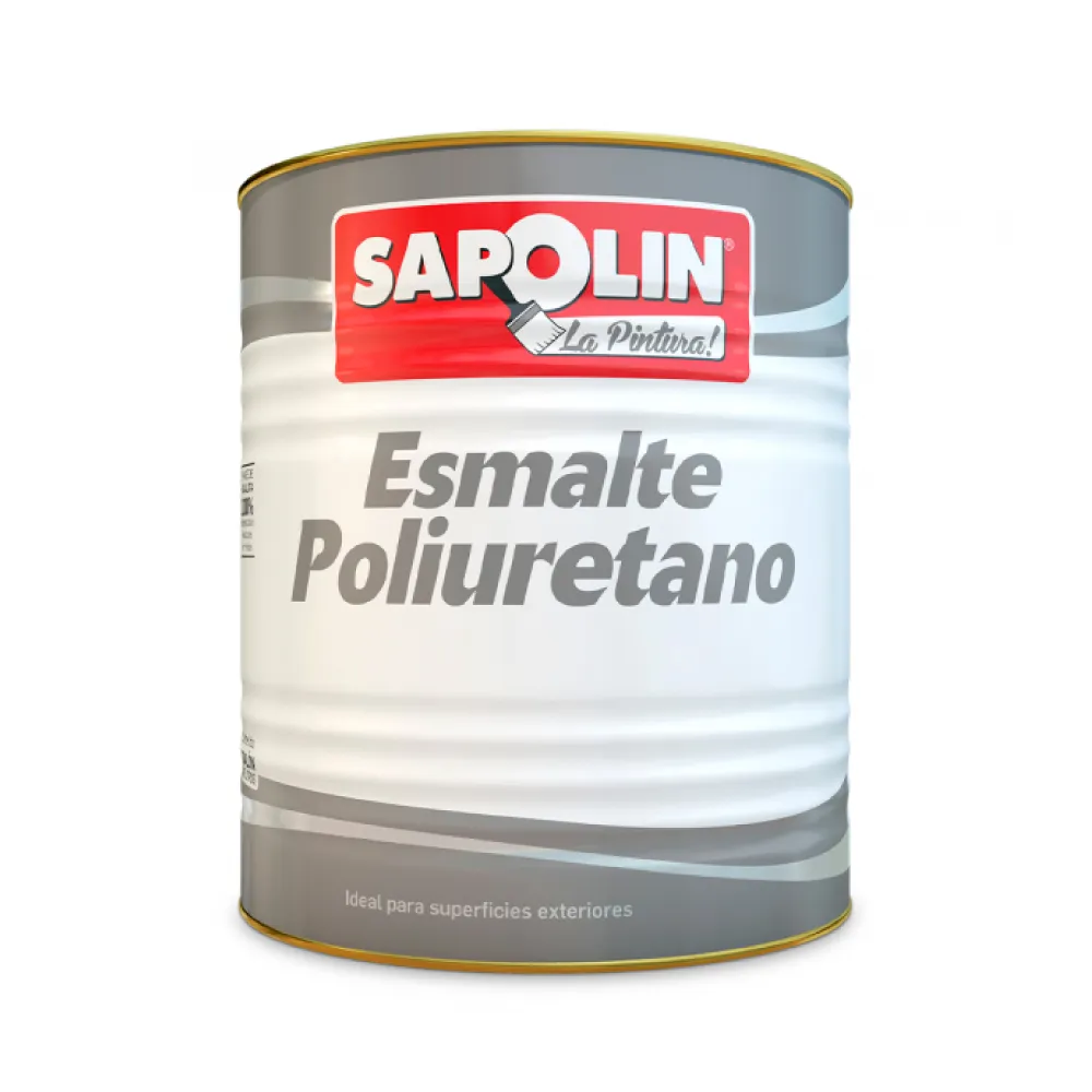 Pintura Esmalte Poliuretano Amarillo Galon Sapolin