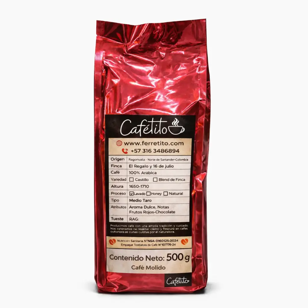 Café Tostado Cafetito Tradicional 500g