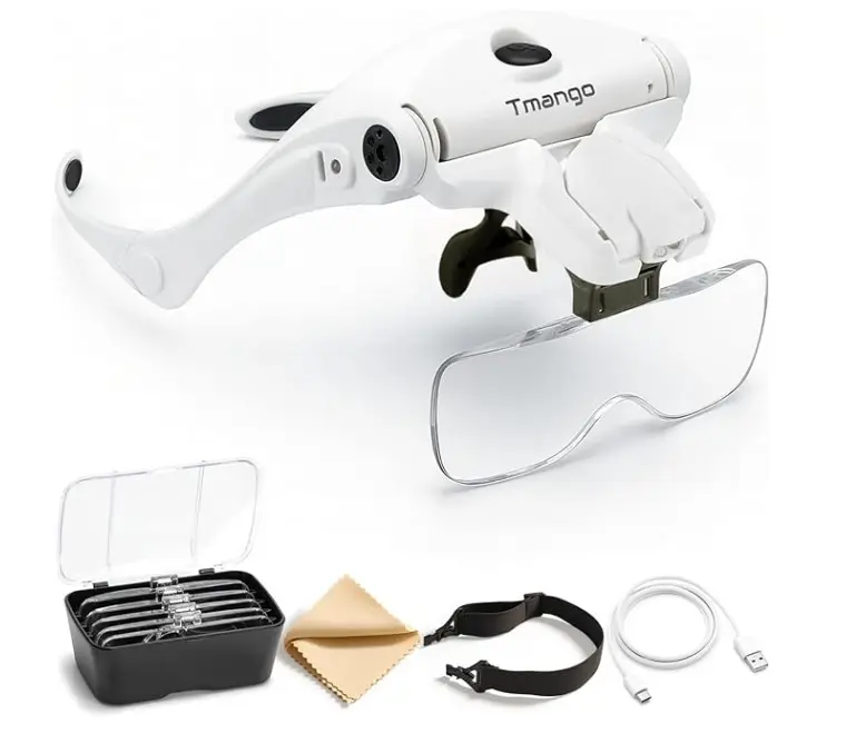 Lupa Recargable Con Luz Para Diadema