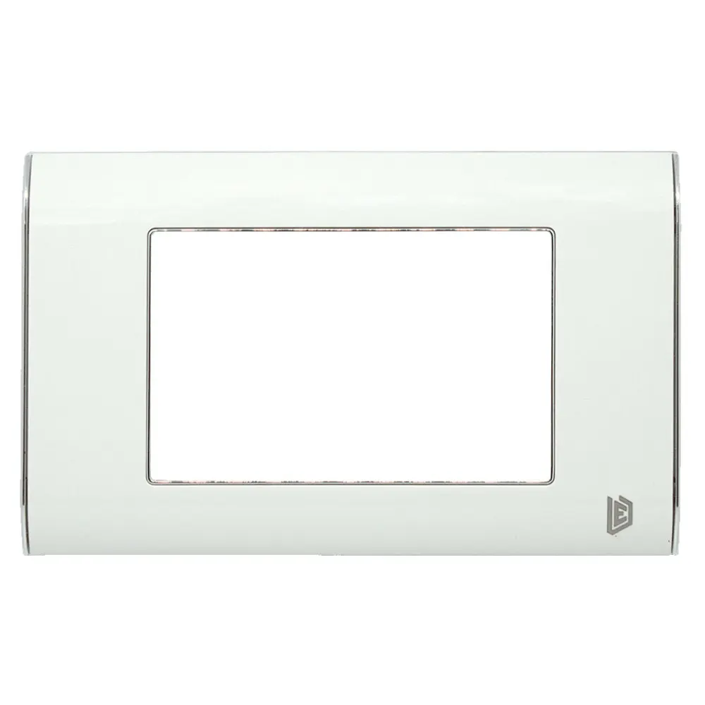 Tapa Luxor Blanca Borde Cromado Duke Energy