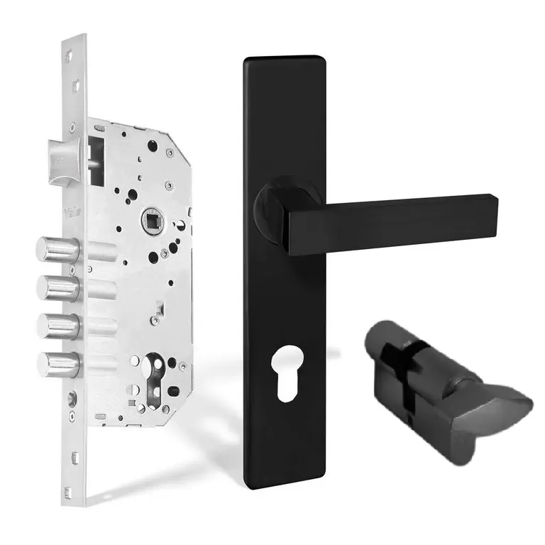 Combo 50 4 Bulones Bari Placa Cuadrada Cil 62 Negro Yale