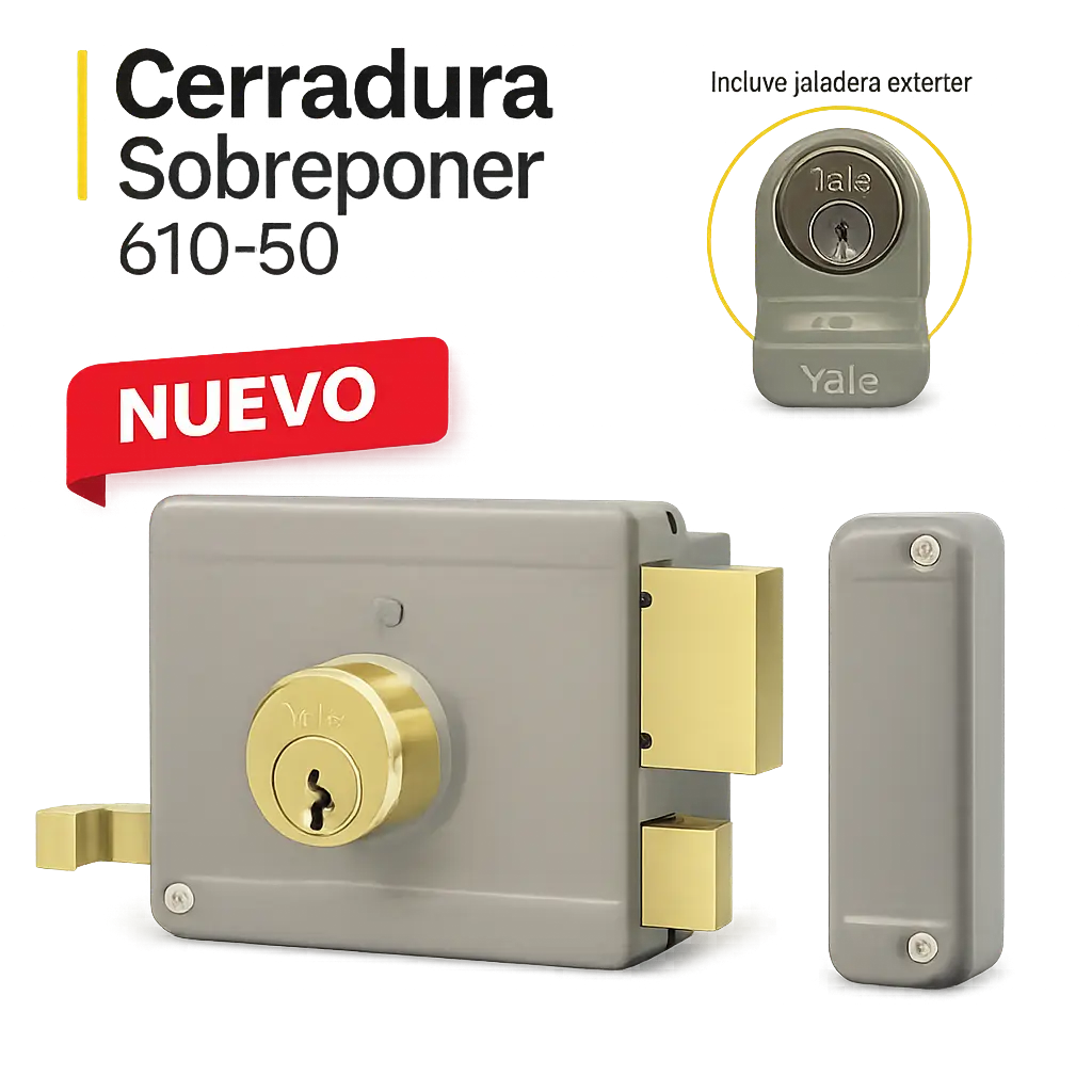 Cerradura Sobreponer Serie 610-50 Yale