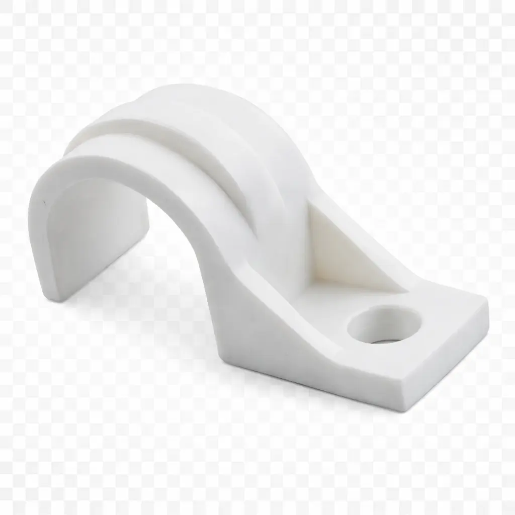 Grapa Tubo Plastica Blanca Induma