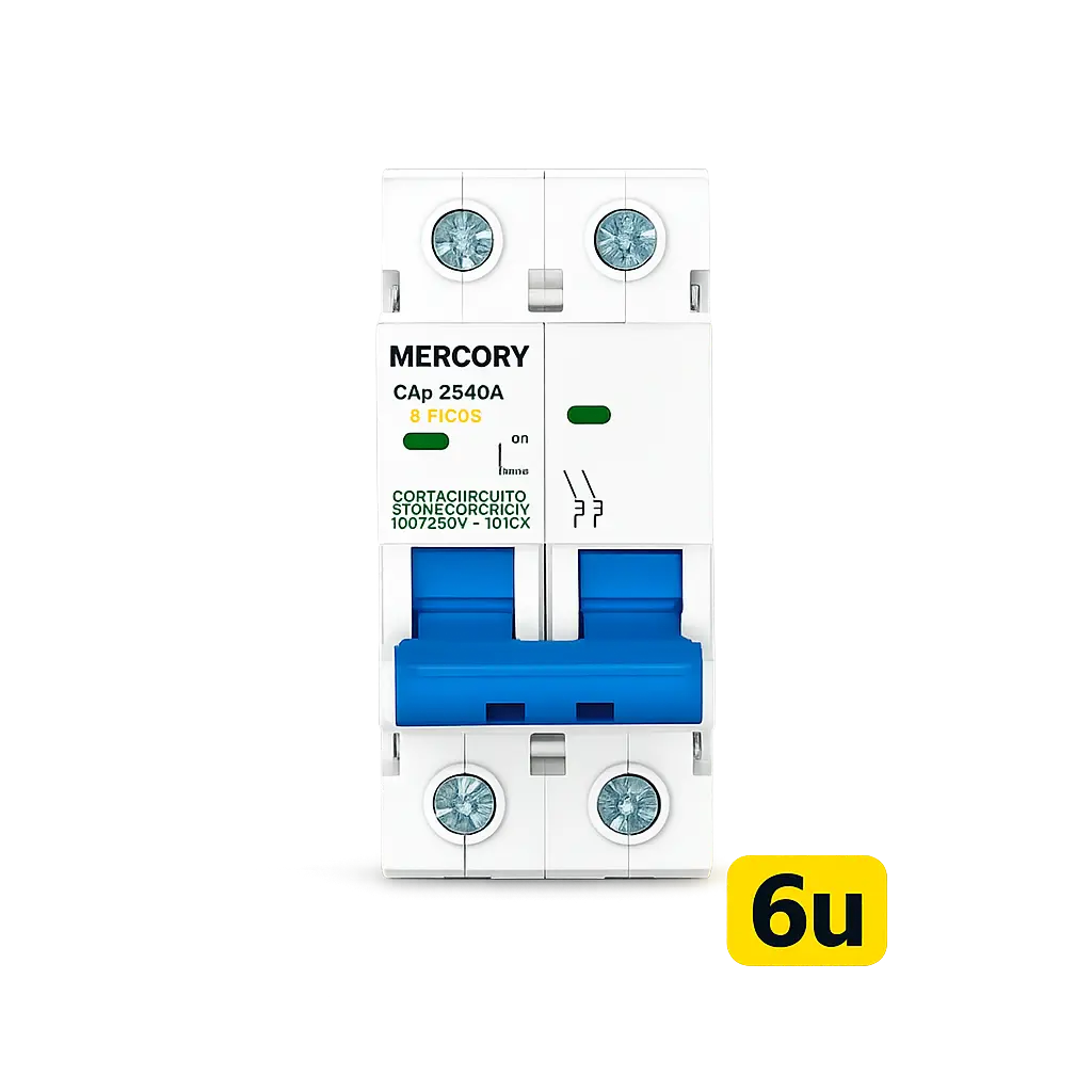 Breaker Riel 2p Mercury Caja 6u