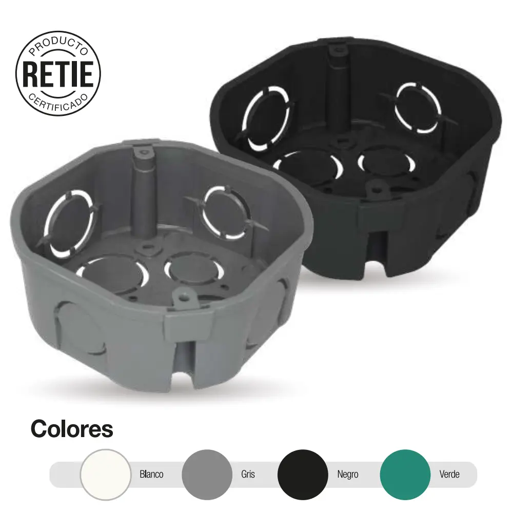 Caja Empalme Plastica Octagonal Induma