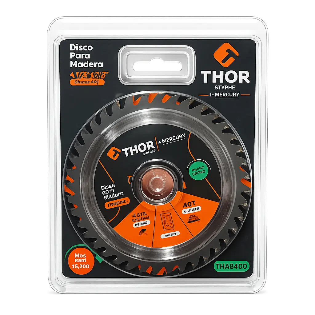 Disco Sierra Madera 4-1/2" 40t X 7/8" Thor