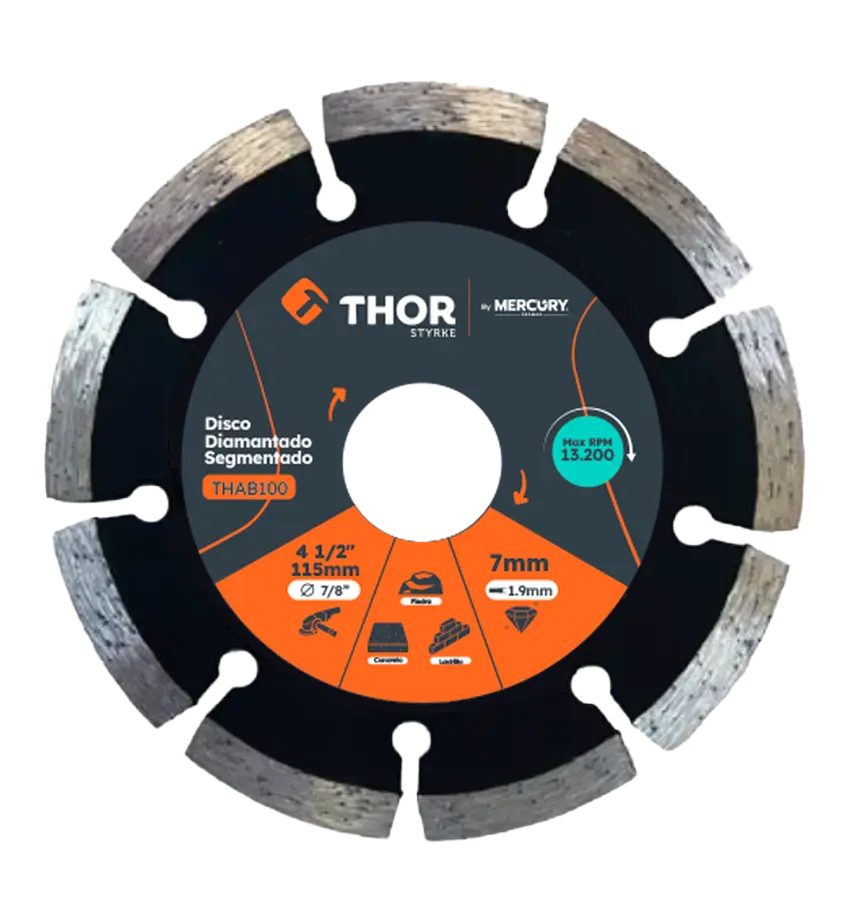 Disco Diamantado Segmentado Thor