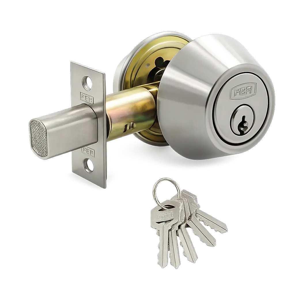 Cerrojo Auxiliar Llave / Llave Malaga Acero Inox Feh