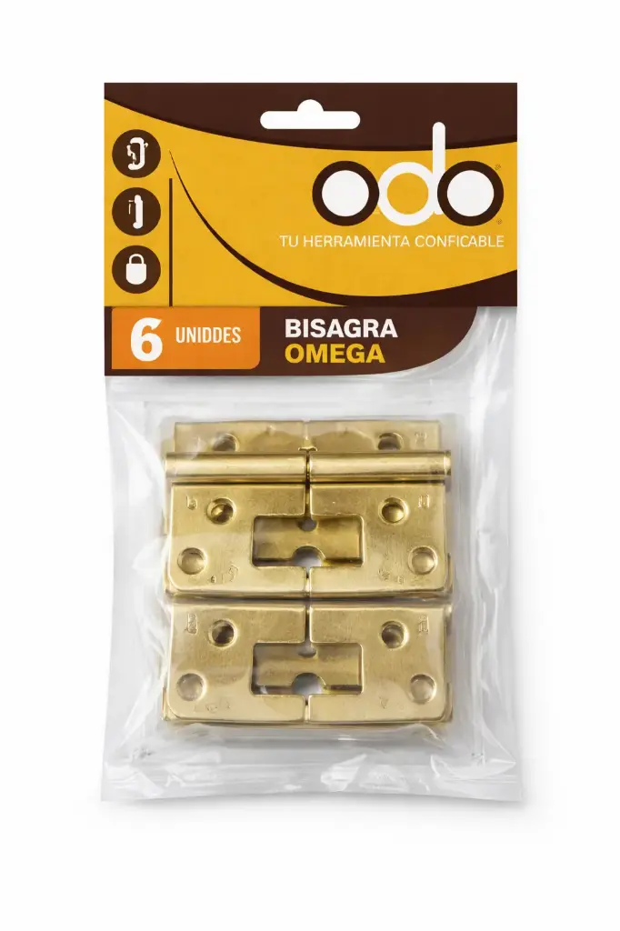 Bisagra Omega Latonada Con Tornillo Induma Pack