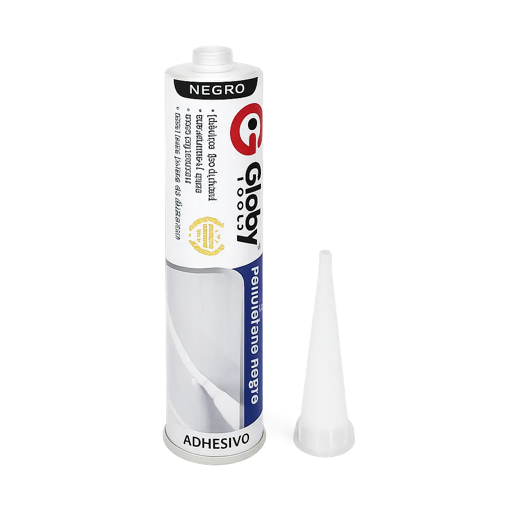 Sellador Poliuretano PU-90 Negro 480ml Globy