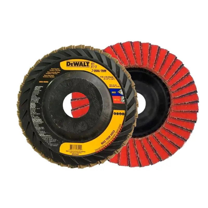 Disco Flap Doble Hoja 4 1/2 X 7/8 Dewalt