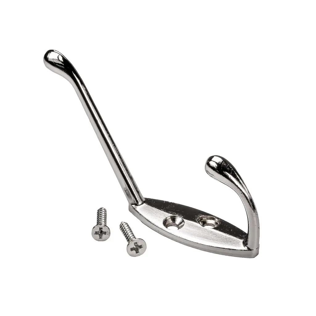 Gancho Percha Doble con Tornillo 2-1/2" Ranger