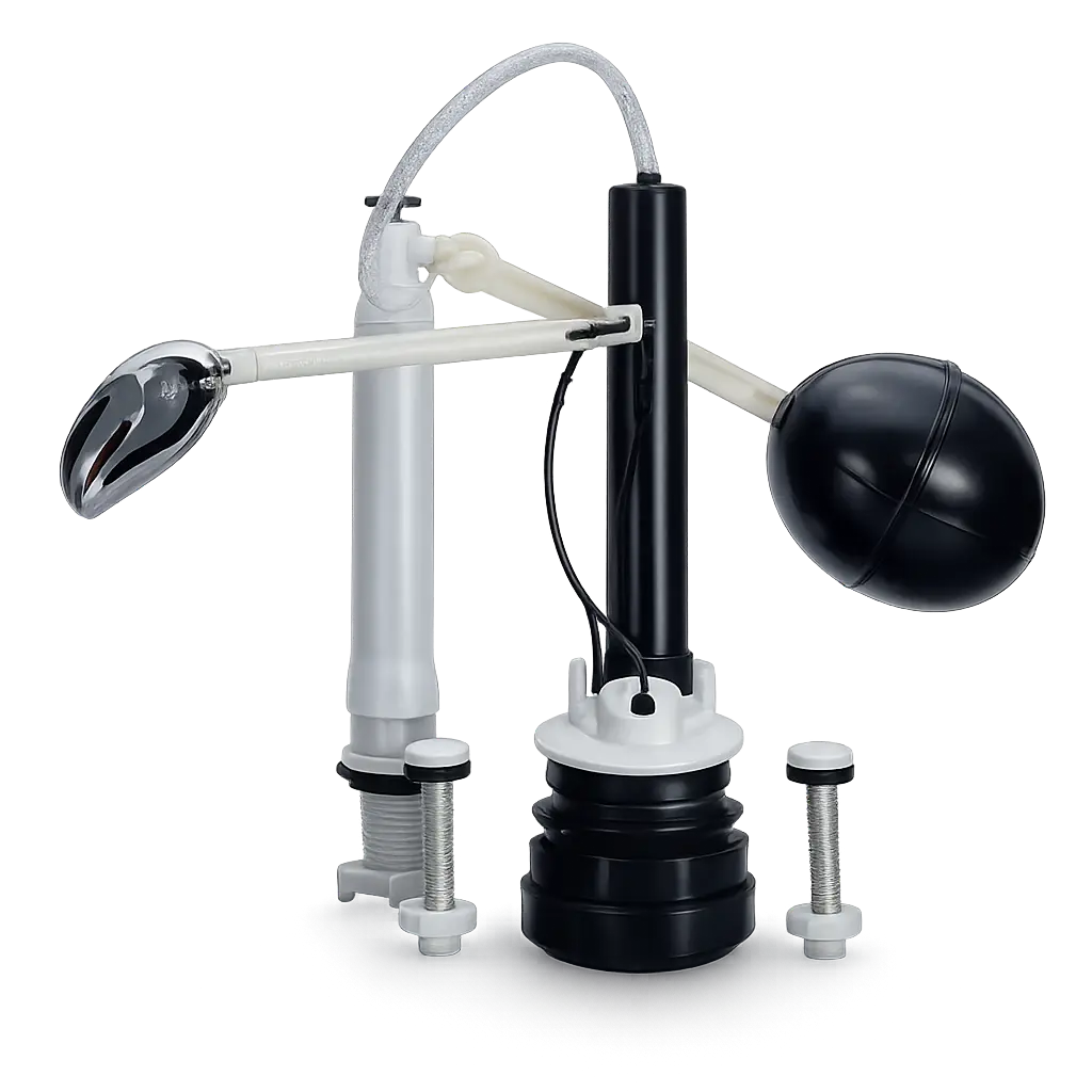 Conjunto Griferia 5/16 Agua Stop Plastico Manija Cromada Rioplast