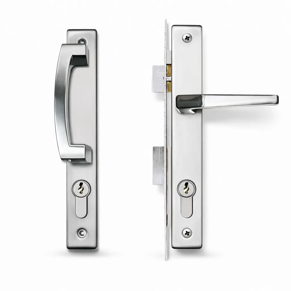 Cerradura Embutir Manija E45 Fontana Niquel Satinado Llave/Llave Yale