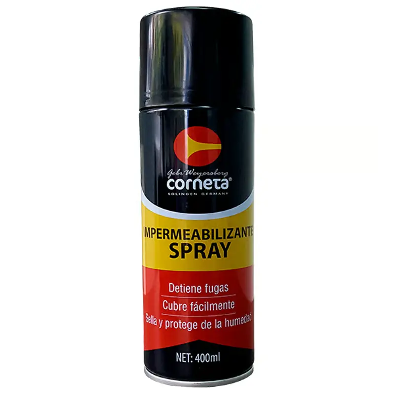 Pintura Aerosol Impermeabilizante Negro Mate Corneta