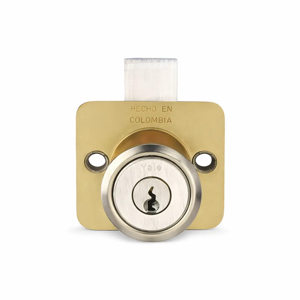 Cerradura Mueble 2044 Corta Niquel Brillante Yale Blister