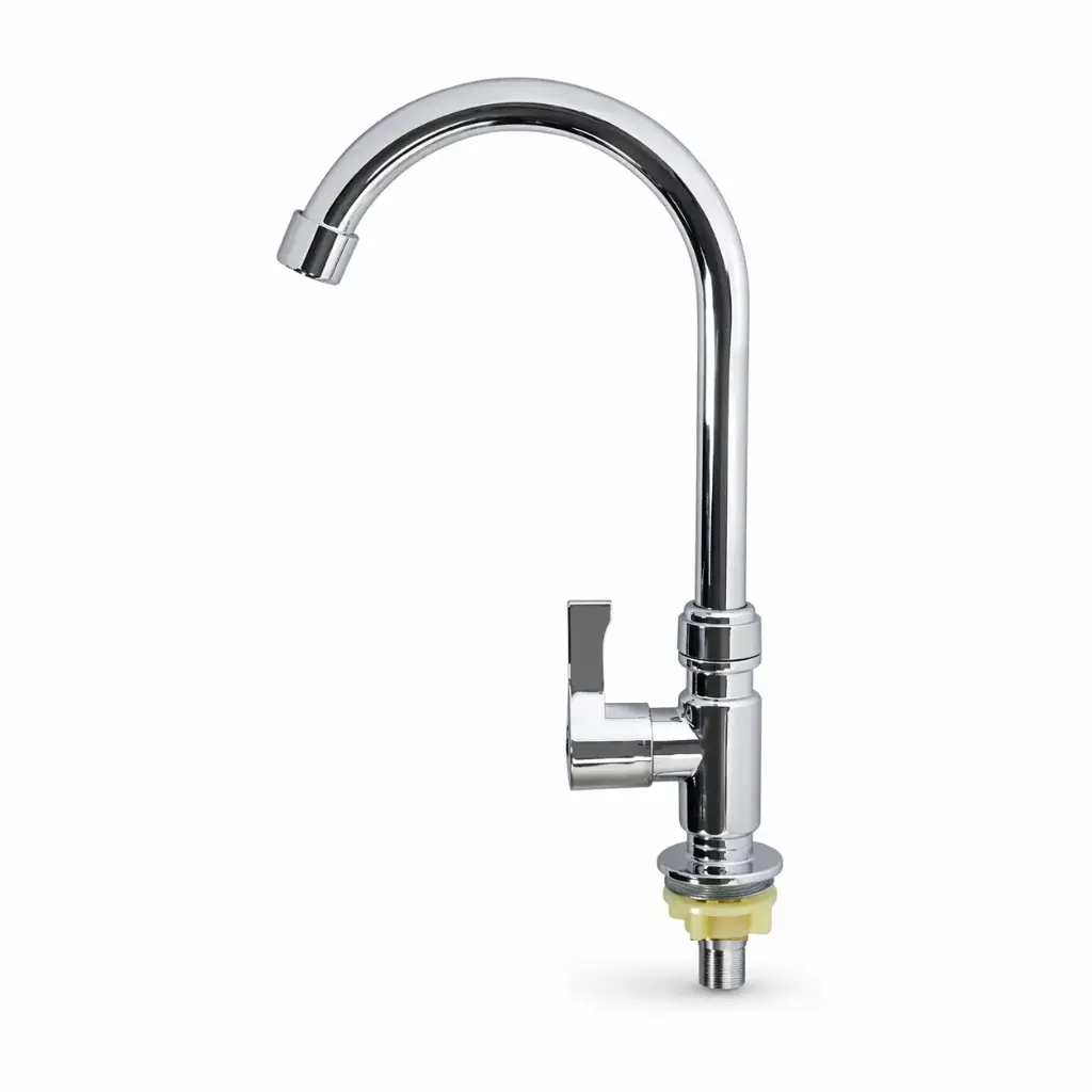 Llave Lavaplatos Agua Fria Meson Cromo Valqua