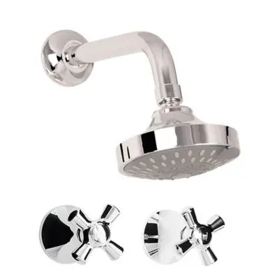 Mezclador De Ducha 8" Helvetia Con Regadera Gricol