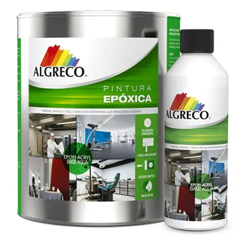 Pintura Epoxica Agua Epoxi Acryl Cuñete + Catalizador Algreco