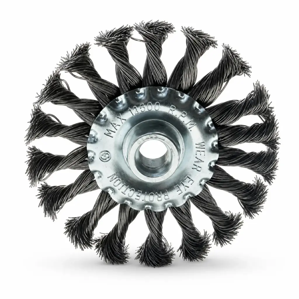 Grata Circular Trenzada Acero M-Rosca 4-1/2"X1/4" Kangaroo