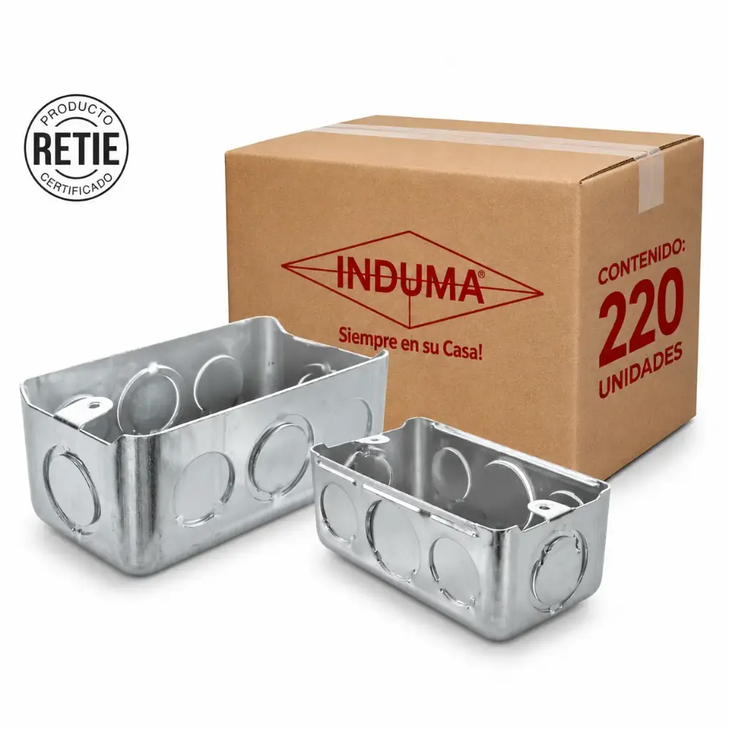 Caja Empalme Metal 2x4 Induma Caja
