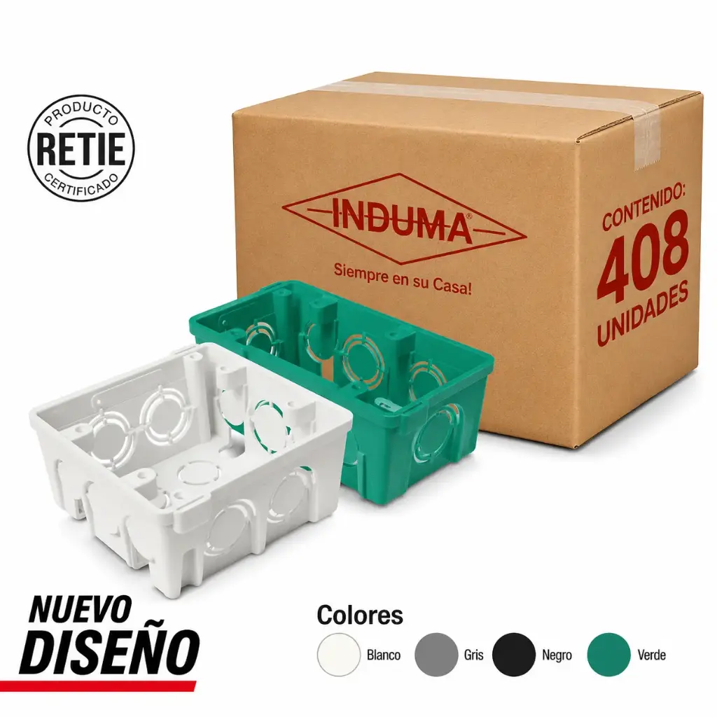 Caja Empalme Plastica 4x4" Induma Caja