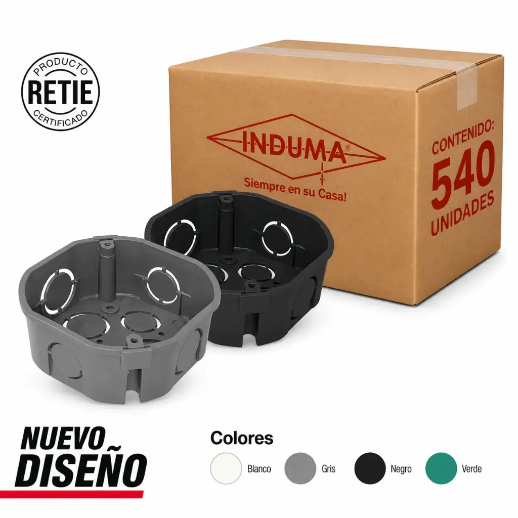 Caja Empalme Plastica Octagonal Induma Caja