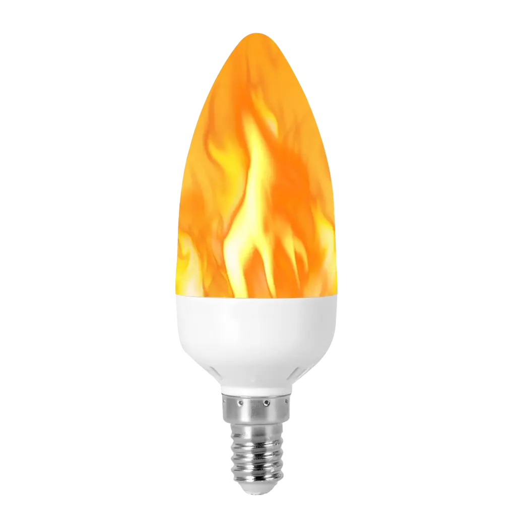 Bombillo Led Flama Vela 2w E27 1500k Mercury
