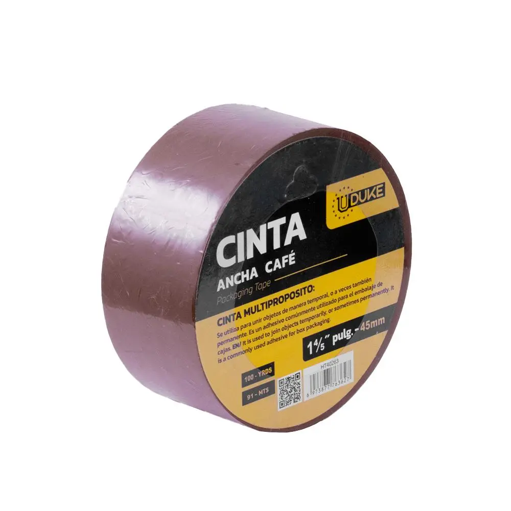 Cinta Empaque Ancha 48mm Cafe Uduke 