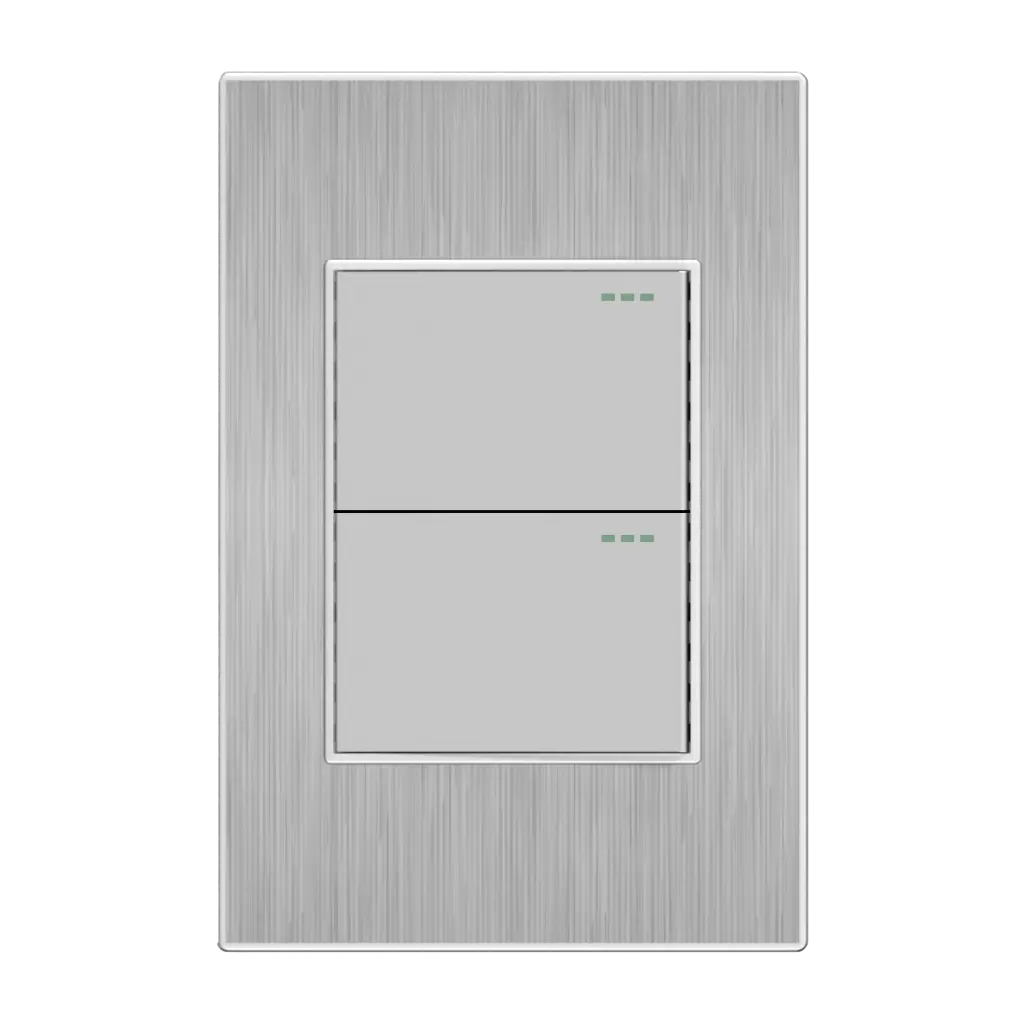 Interruptor Doble Conmutable Mercury Stainless