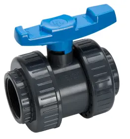 Válvula De Bola En Pvc Radial Con Dos Universales Soldar Pcp