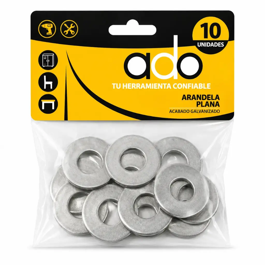 Arandela Plana Pack 10u