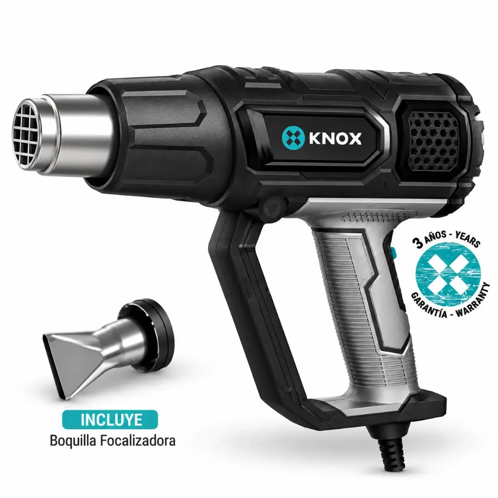 Pistola De Calor 3 Niveles De Temp 60/350/600 - 2000w -110 Knox