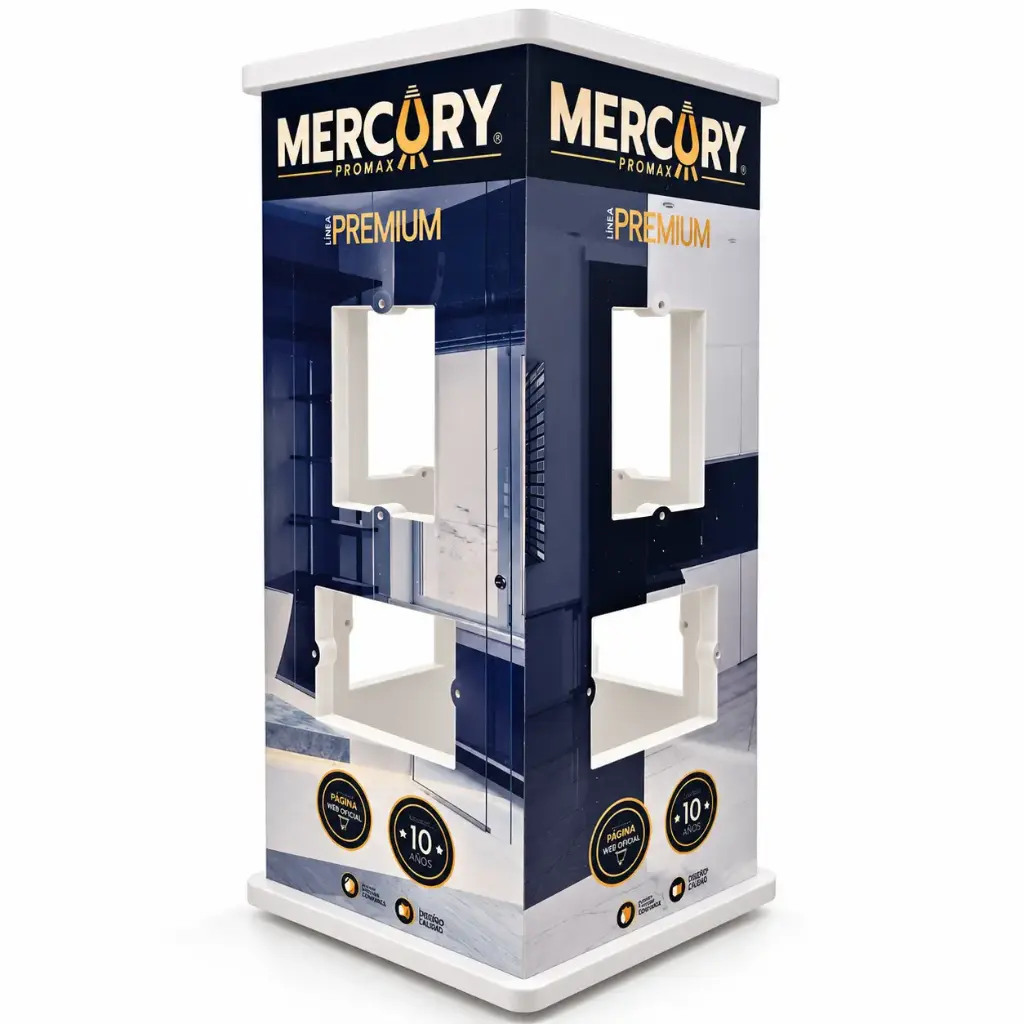 Exhibidor Giratorio Mesa 8p Mercury Promax