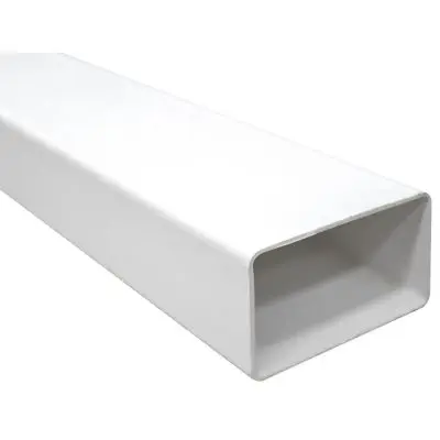 Bajante Canal Rectangular Tramo De 3 M Blanca Durman