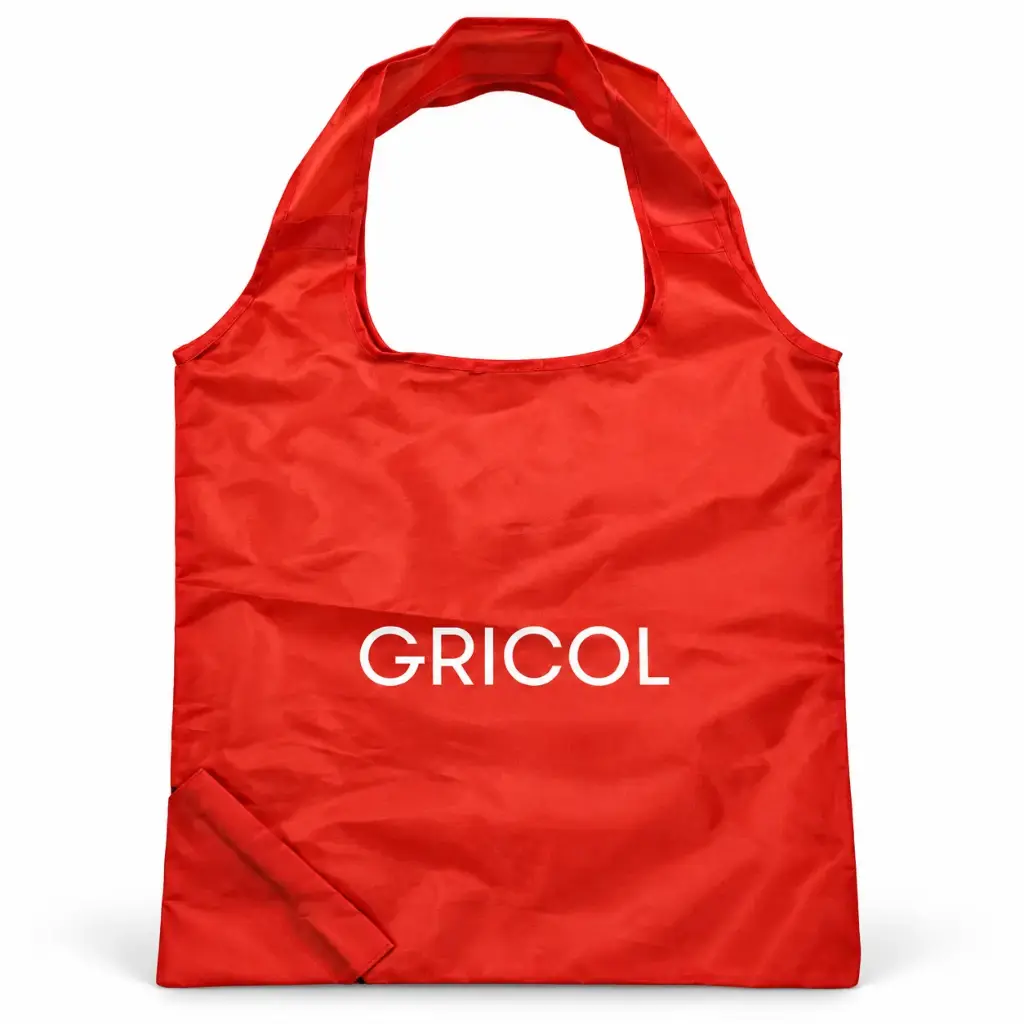 Bolsa Reutilizable Plegable Roja Gricol