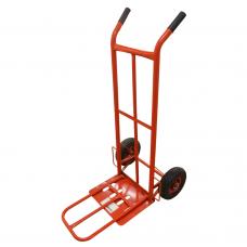 Carretilla Zorra Naranja/ Roja Capacidad 200 Kg Doble Uso (Llanta Maciza) (Ht90318) Uduke