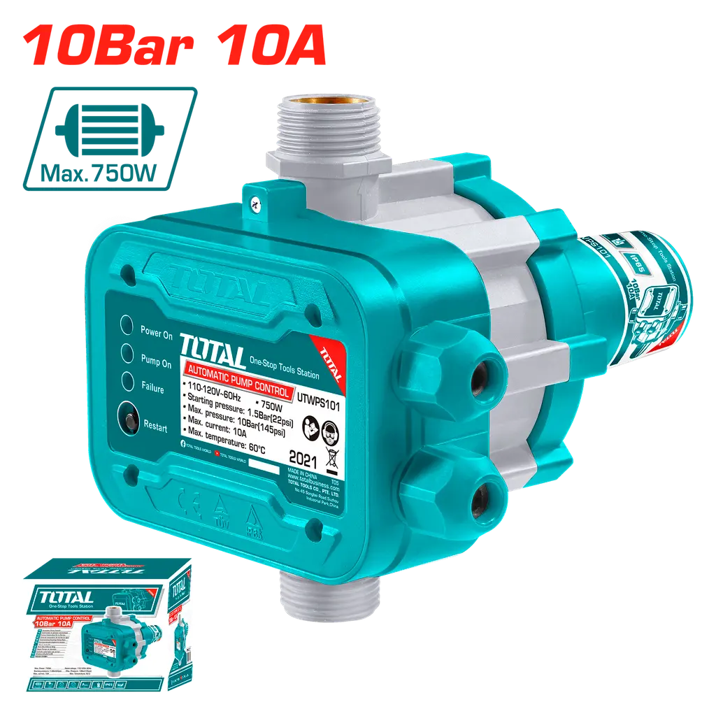 Control Automatico de Presion 110v Total Tools
