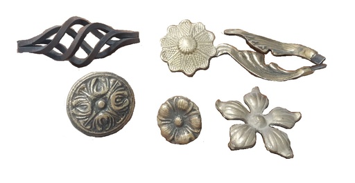[01190225] Aplique En Bronce Para Estructuras Forjadas
