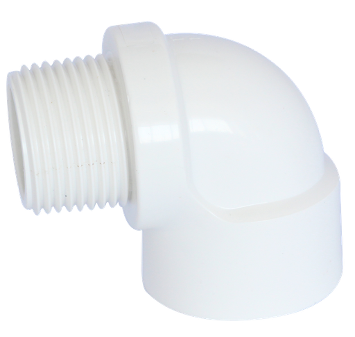 [2006186] Codo 90° Macho Presion PVC