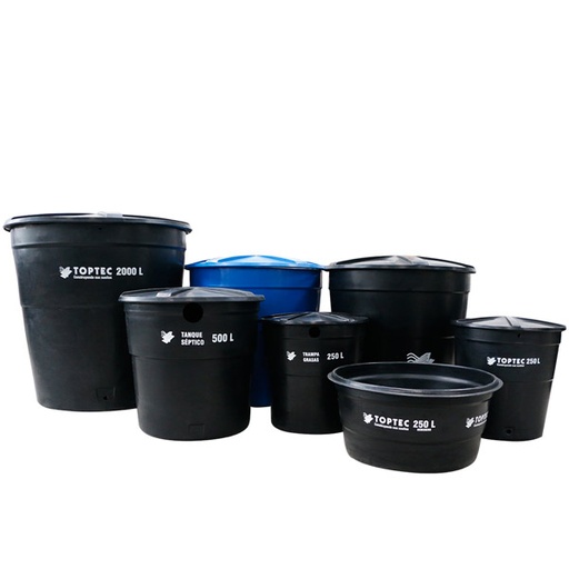 Tanque Plástico Con Accesorios Toptec