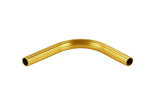 [2425] Curva Ranurada Dorada 1"