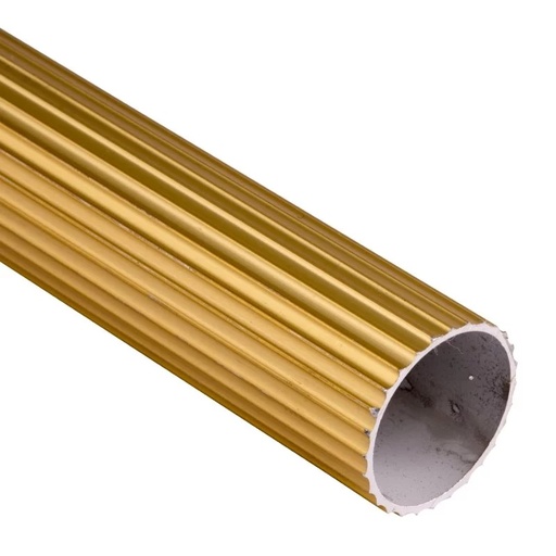Tubo Aluminio Ranurado