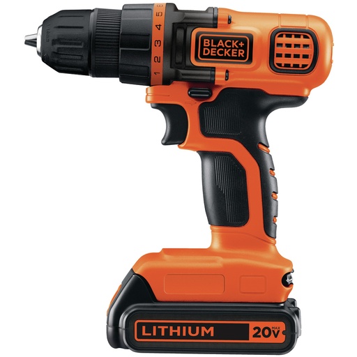 [LD008-B3] Taladro Inalámbrico Atornillador 3/8 8v + Batería y Cargador Black & Decker
