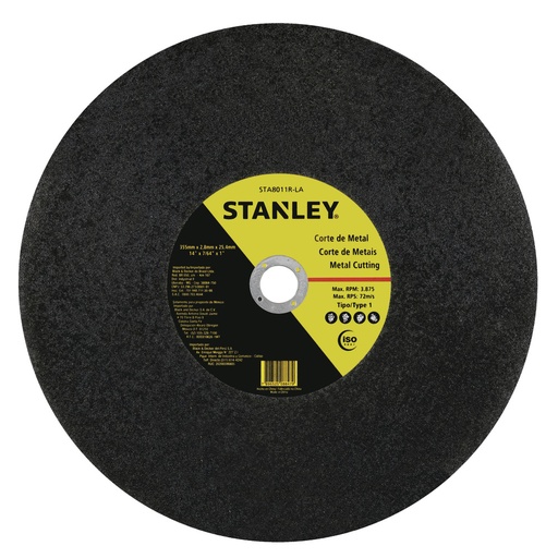 [STA8011R-LA] Disco Abrasivo Corte Stanley