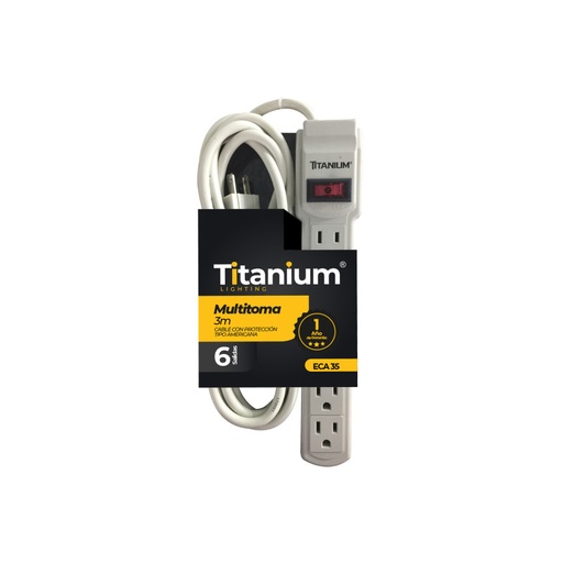 Toma Corriente Multiple Titanium