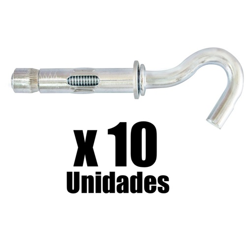 Chazo Anclaje Metalico Abierto Ado x 10 Und