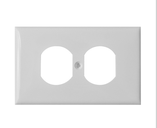 [ETI61] Tapa P/Toma Doble Blanca Mercury