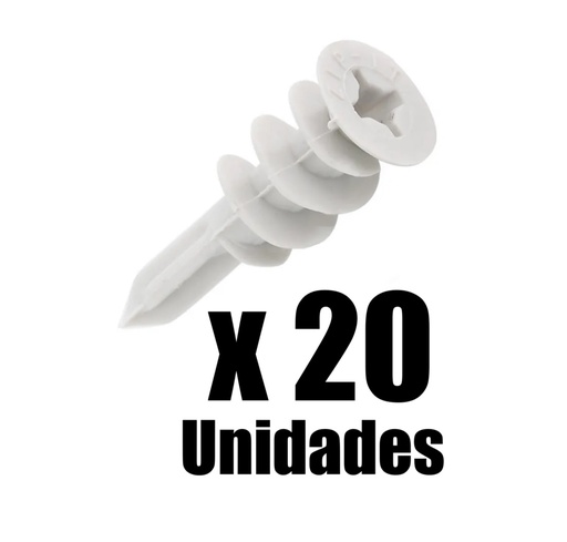 [5260D13421-20] Chazo plastico Drywall cola de marrano Ado