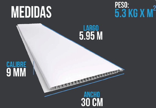 Lamina cielo raso PVC